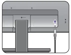 BENQ G Series LCD Monitor - Connect the audio cable