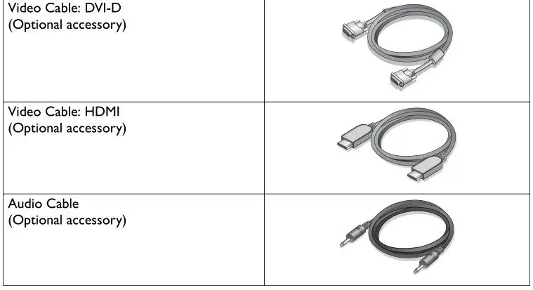 BENQ G Series LCD Monitor - Getting started