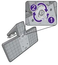 BENQ G Series LCD Monitor - Tighten the thumbscrew