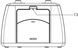 JENSEN Portable Stereo Bluetooth Music System CD-565 - Front View