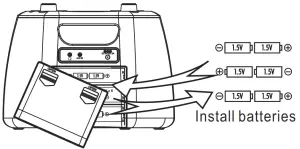 JENSEN Portable Stereo Bluetooth Music System CD-565 - REAR VIEW 2
