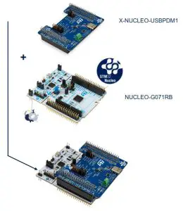 ST X-NUCLEO-USBPDM1USB Type--- Top view