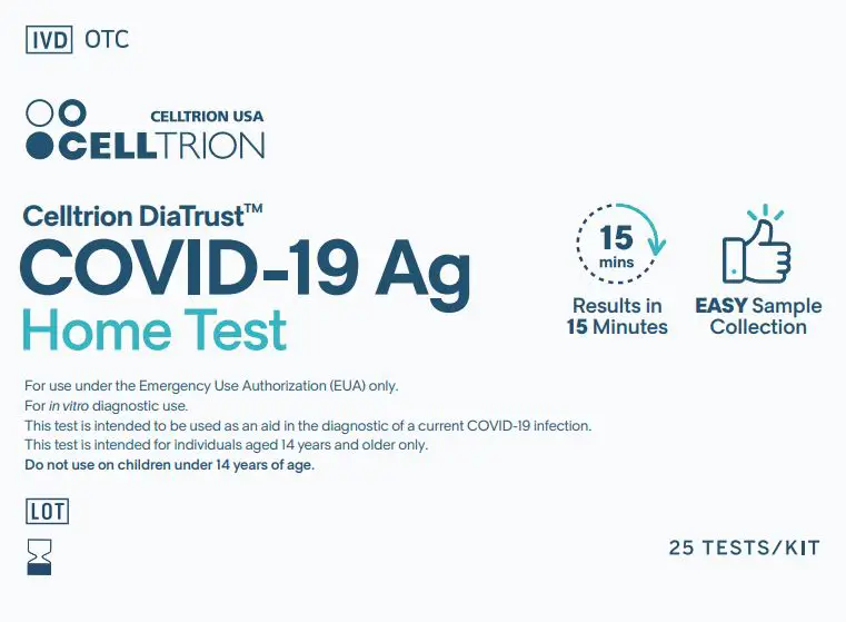 Celltrion DiaTrust COVID-19 Ag Rapid Test Instructions - For use under the Emergency Use Authorization (EUA) only