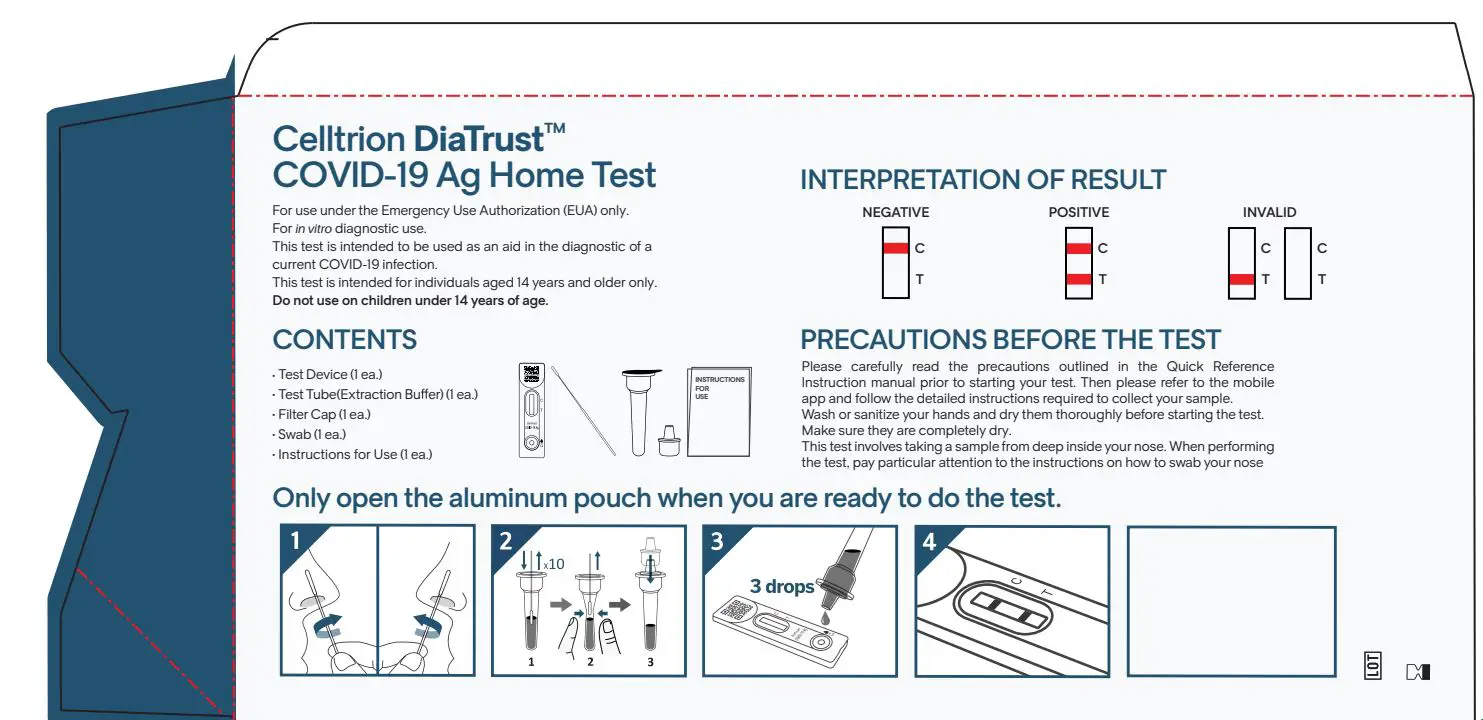 Celltrion DiaTrust COVID-19 Ag Rapid Test Instructions - How to Use