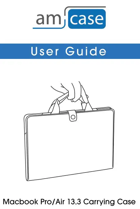 TECHmatte Macbook Pro Air 13.3 Carry Case User Guide
