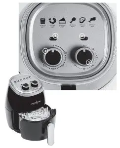 Copper Chef AF9103 2 Quart Airfryer - Control Panel