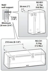 Installing the center speaker