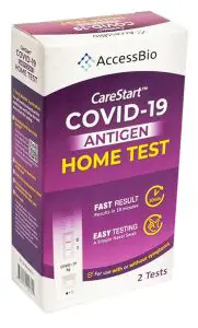 AccessBio RCPM-00271 CareStart COVID-19 Antigen Home Test