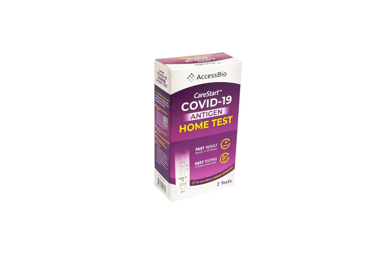 Accessbio Rcpm-00271 Carestart Covid-19 Antigen Home Test Instruction Manual