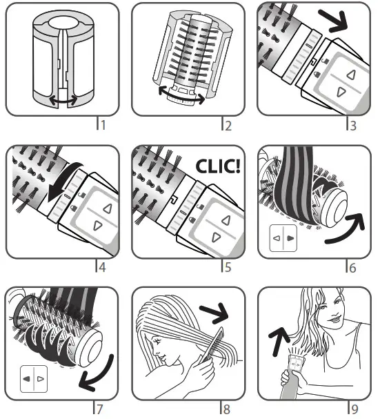 Rowenta 1820007284-IFU brush- FIRST USE