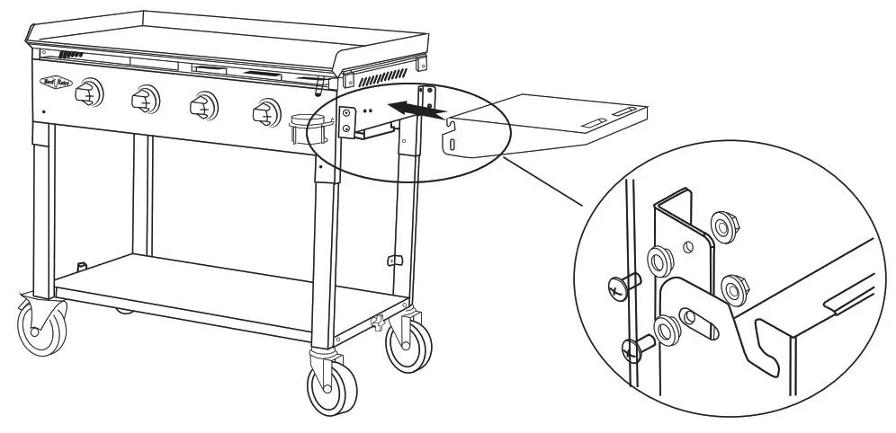 The legs are folded on the 4