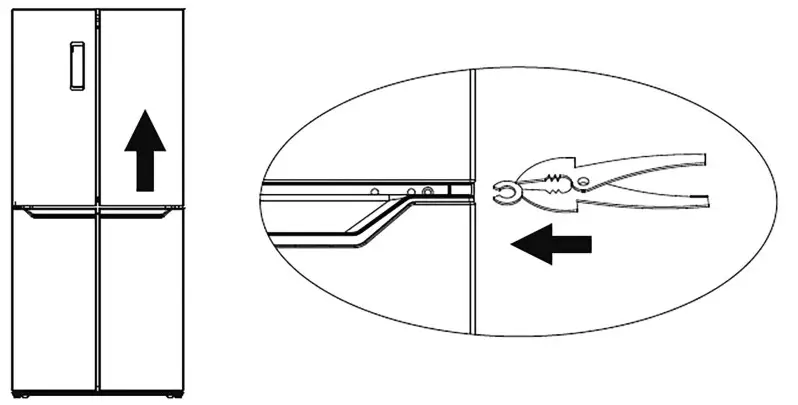 ETA139090010 Fridge - Level doors 2