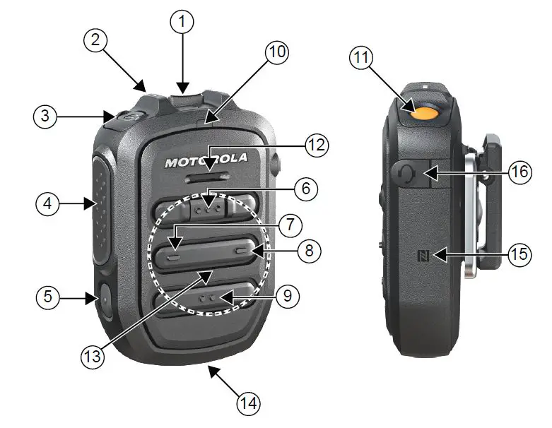 motorola WM500 Wireless Remote Speaker Microphone-2