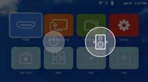 Innodesign S100 Portable Beam Projector - Bluetooth speaker