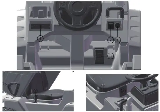 GYMAX GYM05243 Kids Ride On Dump Truck - power