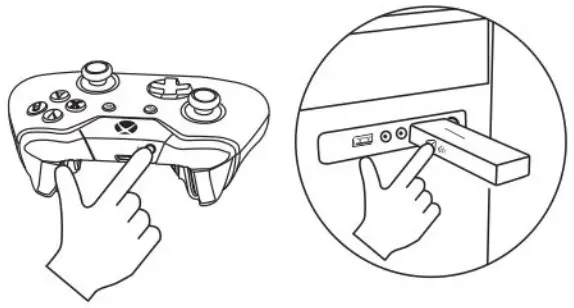 YCCTEAM X One Controller Wireless Adapter for Window 7 810 PC - battery