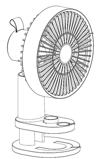Shenzhen Cassvie Technology KF-01C Oscillating Clip Fan image