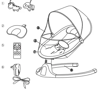 Foshan Baby Bear Technology BB008D Baby Swing FIG 1