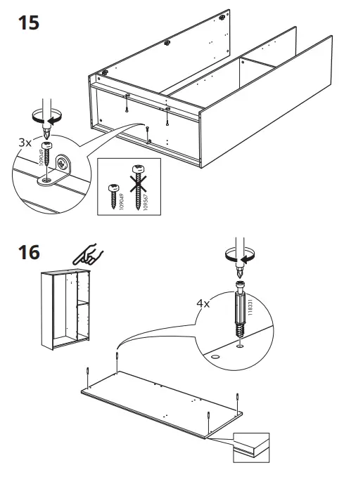 IKEA 404.079.22 BRIMNES Wardrobe with 3 Doors 13