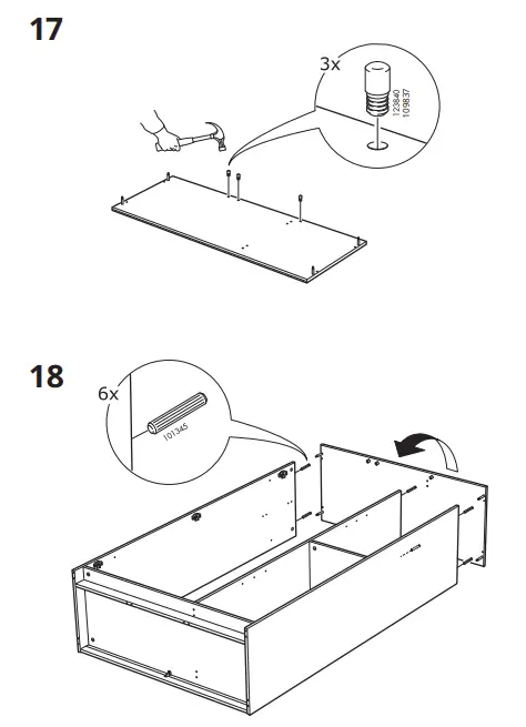 IKEA 404.079.22 BRIMNES Wardrobe with 3 Doors 14