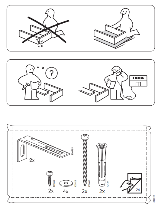 IKEA 404.079.22 BRIMNES Wardrobe with 3 Doors 2