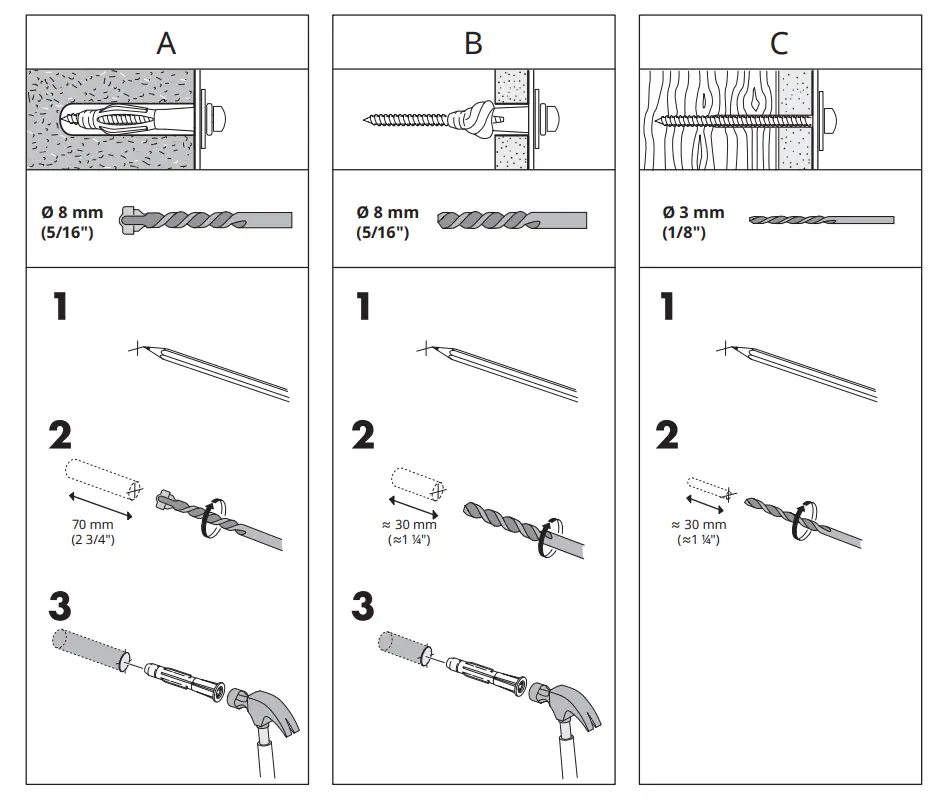 IKEA 404.079.22 BRIMNES Wardrobe with 3 Doors 24