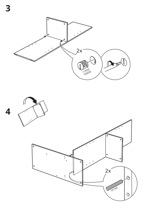 IKEA 404.079.22 BRIMNES Wardrobe with 3 Doors 6