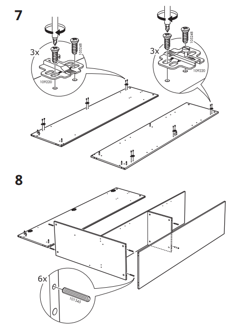 IKEA 404.079.22 BRIMNES Wardrobe with 3 Doors 9