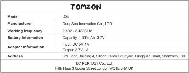 TOMZON D25 Drone with Camera for Adults 4K UHD-table-3