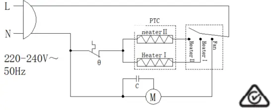 MARTEC MBHT2000W Thermo 2000W PTC Heater 4