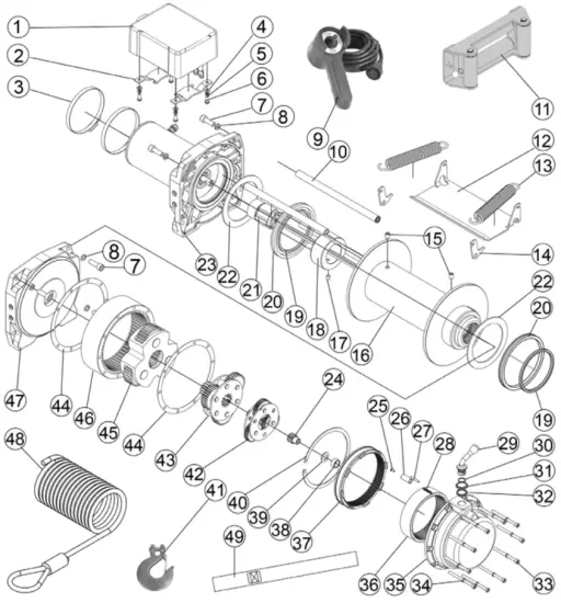 MILE MARKER SEC18 PARTS BREAKDOWN & ASSEMBLY