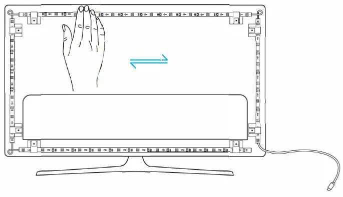 Govee H6100 RGBIC LED TV Backlight FIG4