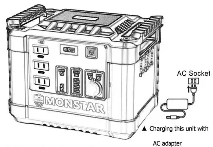 MONSTER M1500 Portable Solar Generator Power Station-fig14