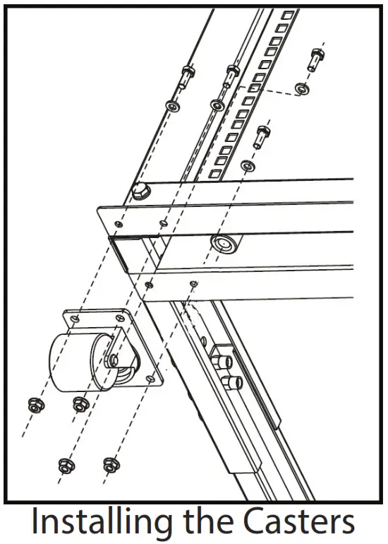 StarTech 45x75 mm M6 Casters - 02