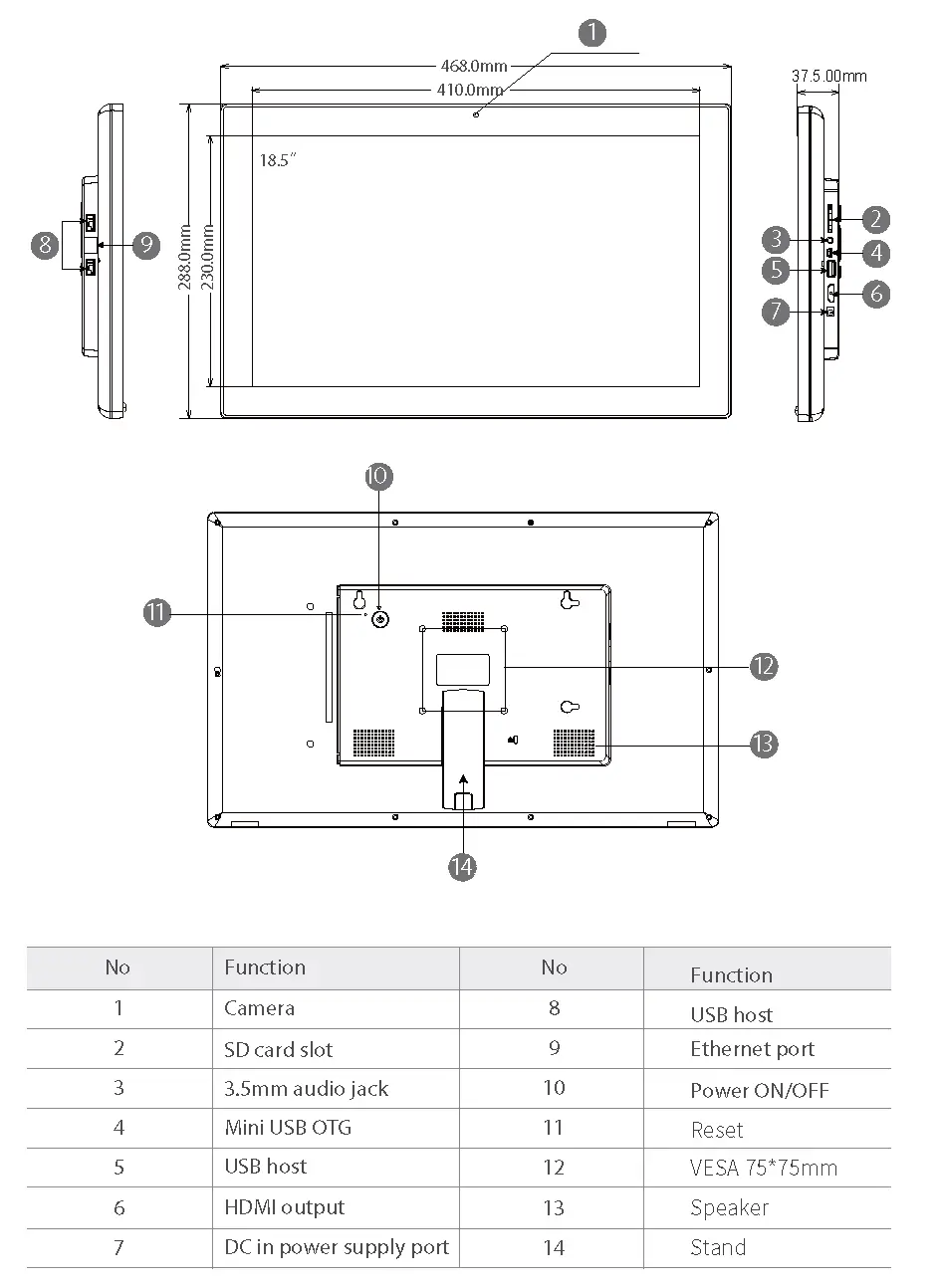 18.5" Exterior Components