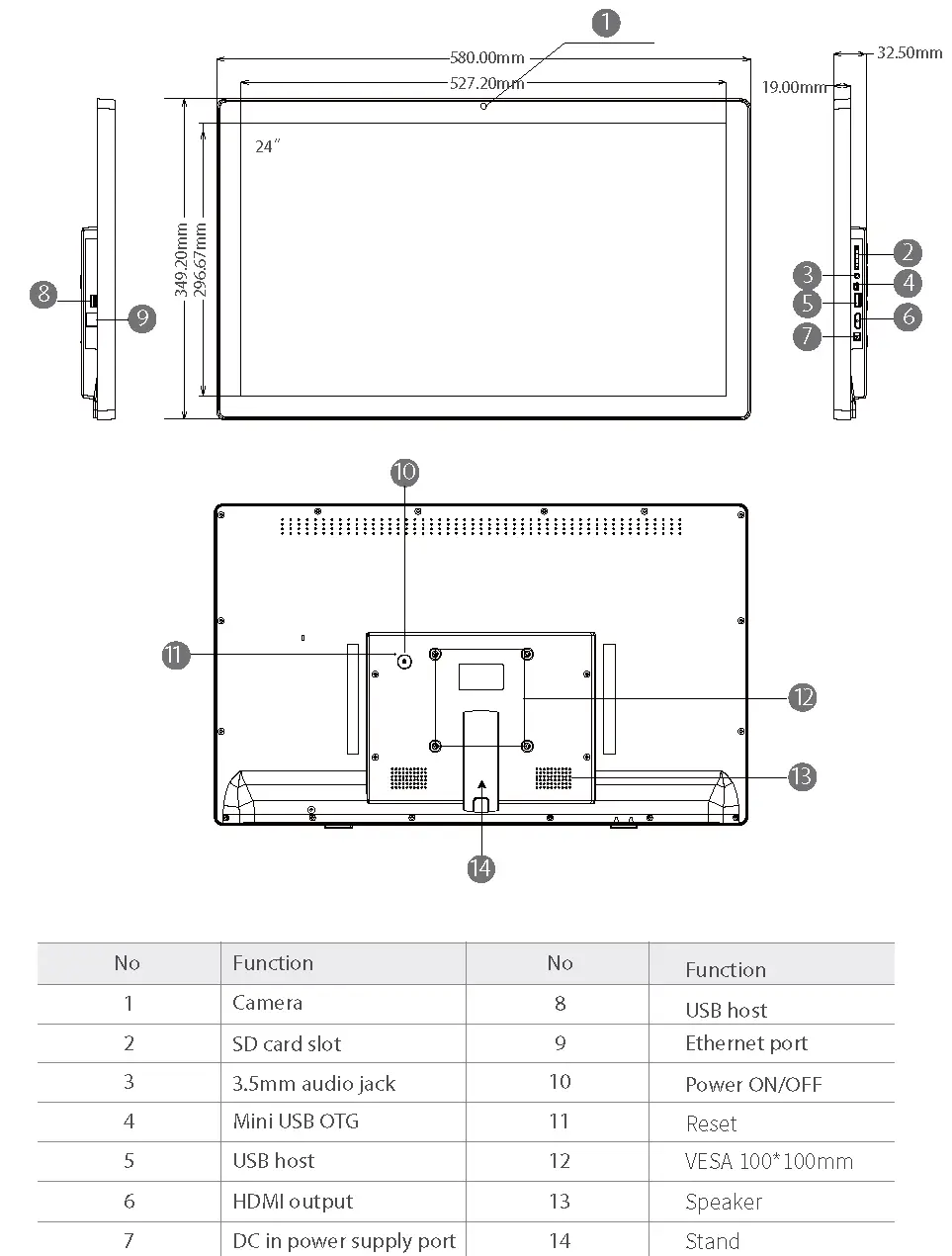 24" Exterior Components