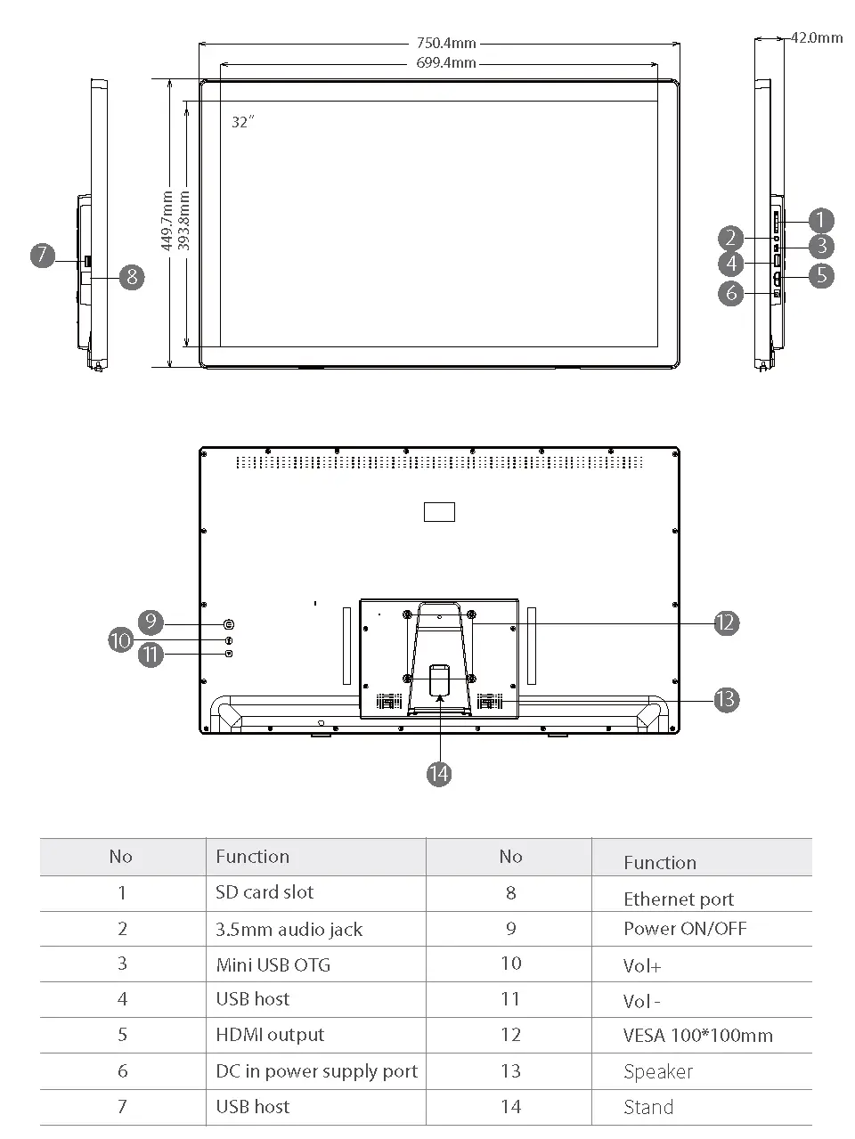 32" Exterior Components