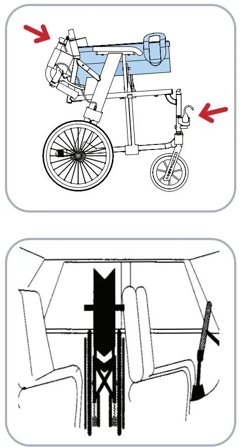 aspire MWS449800 Socialite Wheelchair User Manual - Lifting the Wheelchair