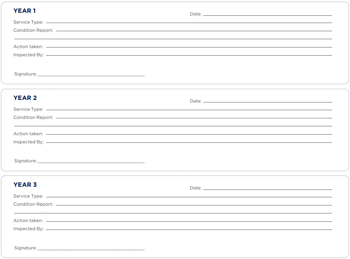 aspire MWS449800 Socialite Wheelchair User Manual - Service Log Book