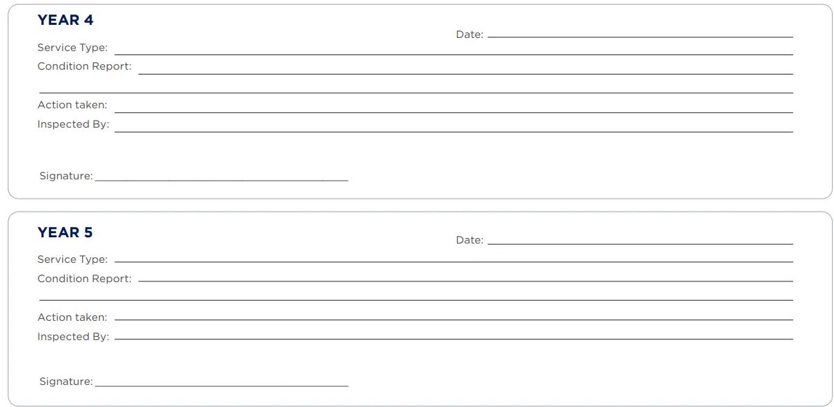 aspire MWS449800 Socialite Wheelchair User Manual - Service Log Book