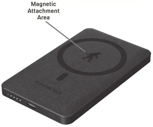 OUTDOOR TECH LATCH Magsafe Wireless 5K Power Bank - ANATOMY 2
