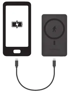 OUTDOOR TECH LATCH Magsafe Wireless 5K Power Bank - USB-C CHARGE CABLE CHARGING 2