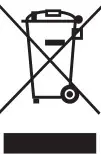 Disposal of this equipment and Batteries Icon