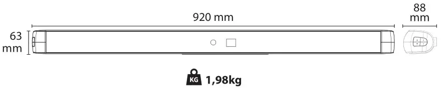 SHARP HT-SB147 2.0 Soundbar - Dimension