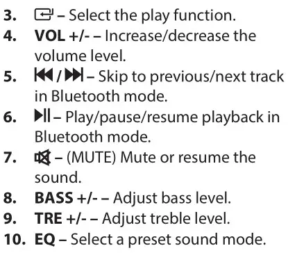 SHARP HT-SB147 2.0 Soundbar - Remote control 2