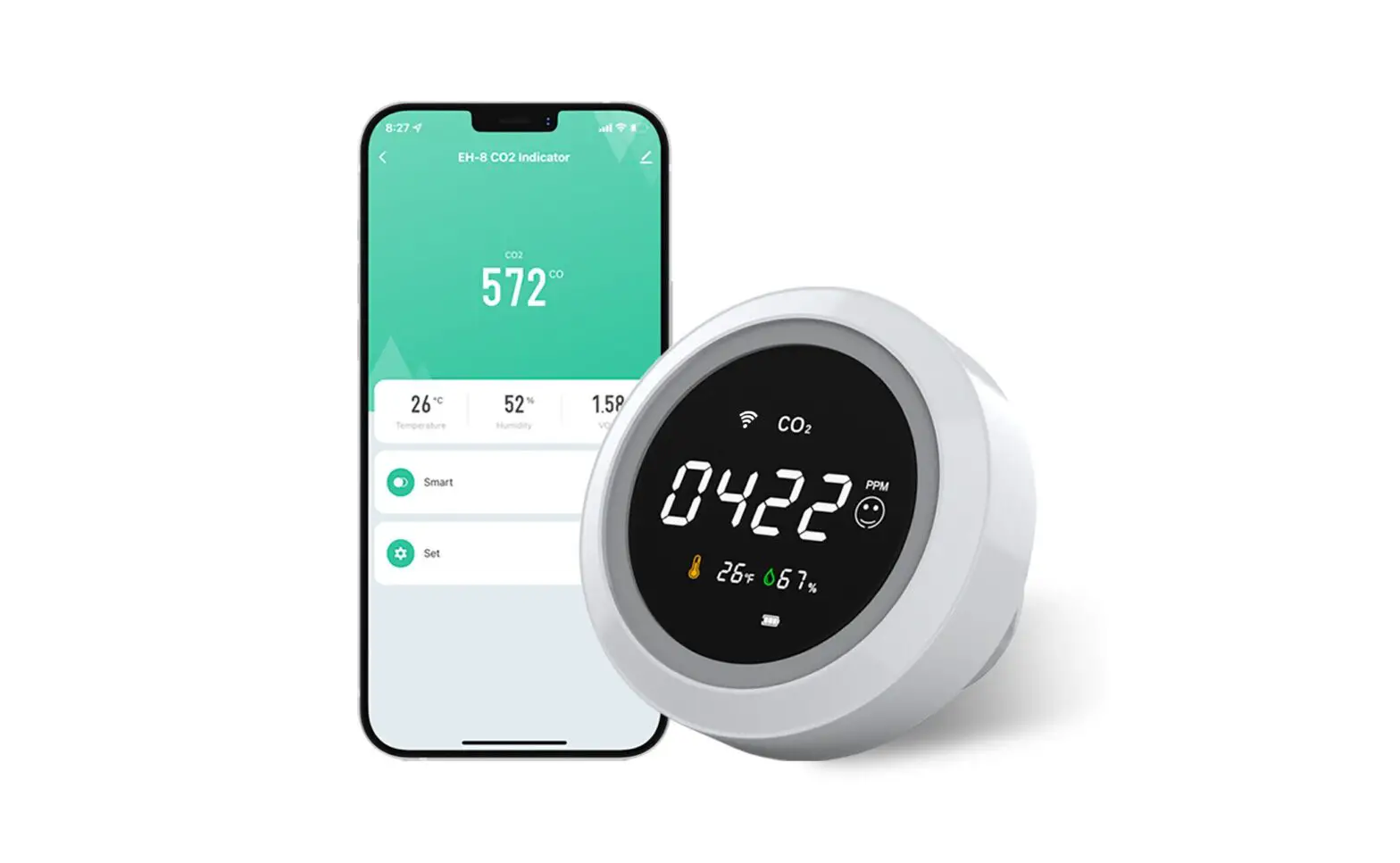 Nomestic Pth-8 Smart Co2 Monitor Instruction Manual