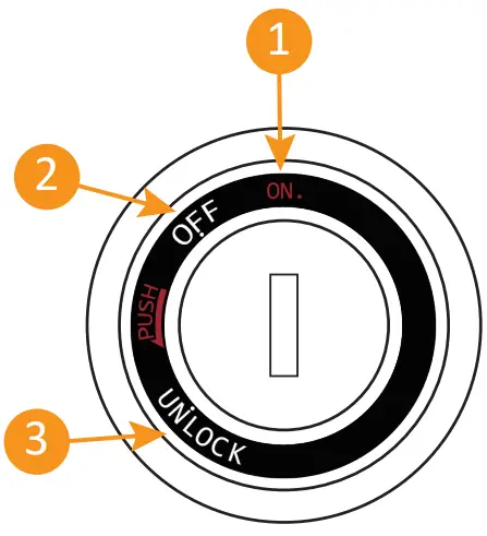 heybike ranger step thru electric bike - Battery Key