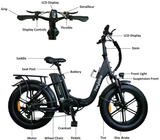 heybike ranger step thru electric bike - Fig1