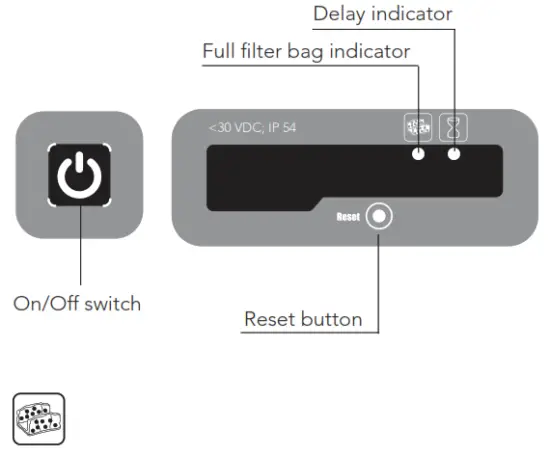 maytronics 9999096X USW Dolphin Wave 100 Inground Commercial Robotic Pool Cleaner - Reset button
