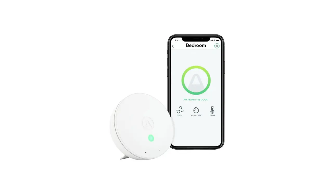 Airthings Wave Mini Indoor Air Quality Monitor With Mold Risk Indication User Manual